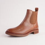 Blaik Brandy Leather Ankle Boots