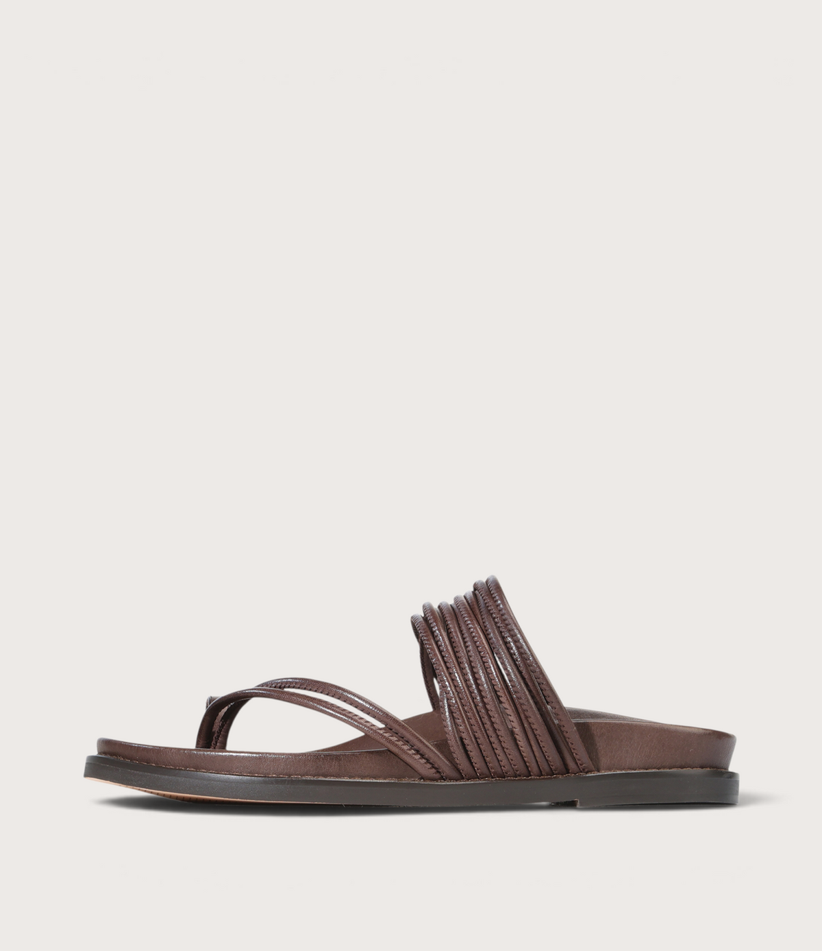 Carmelle Chestnut Leather Sandals