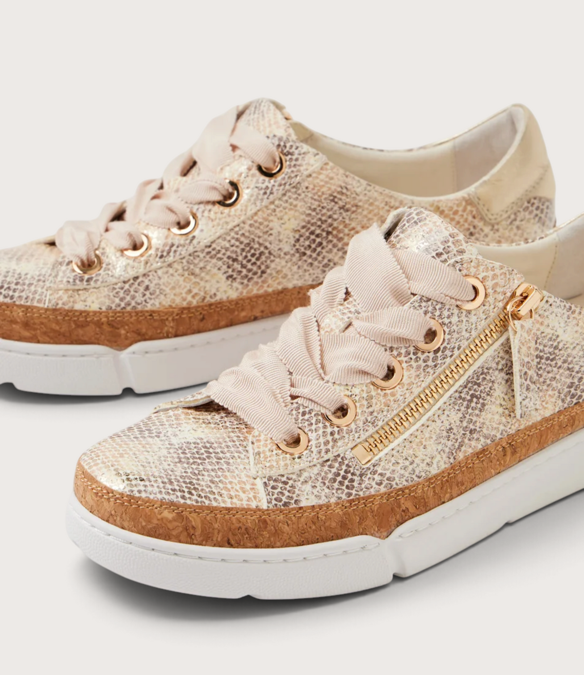 Torayne Ombre Metal Pale Gold Multi Sneakers - DJANGO AND JULIETTE | Shouz