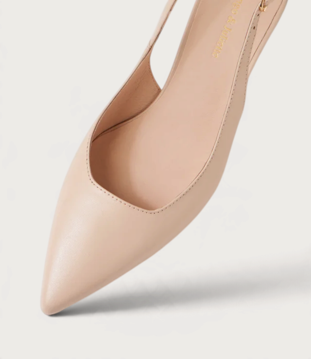 Linly Nude Leather Heels