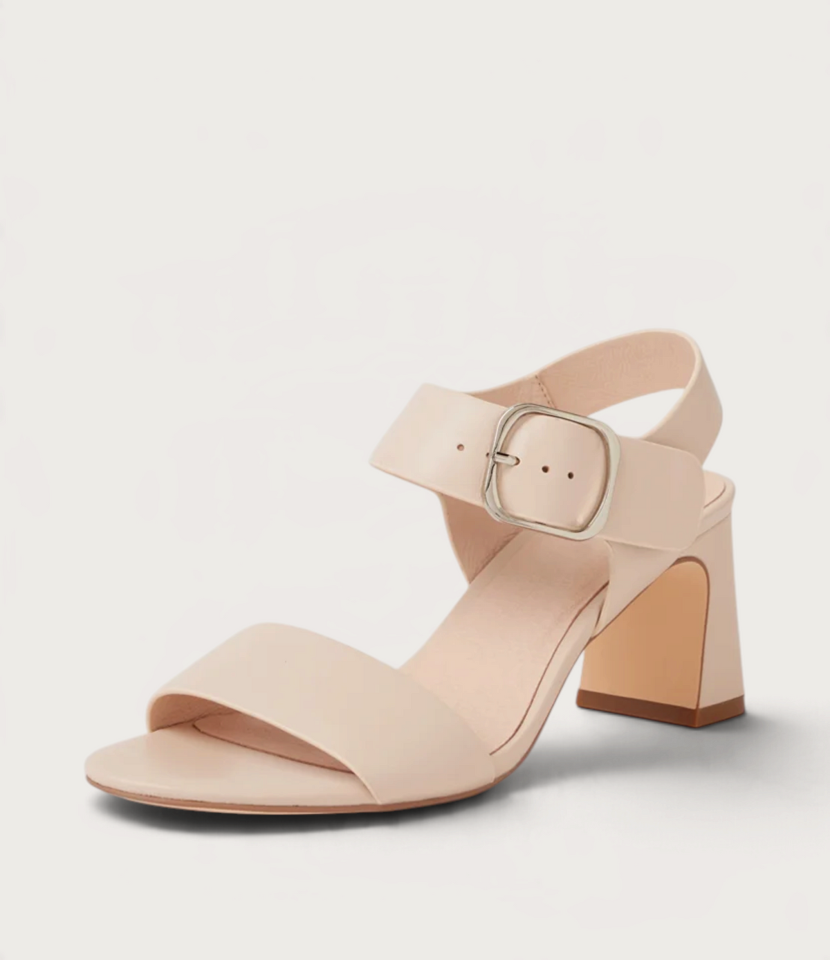Bronwyn Nude Leather Heels