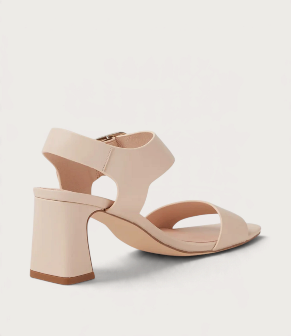 Bronwyn Nude Leather Heels