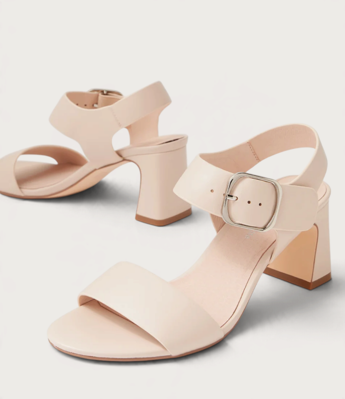 Bronwyn Nude Leather Heels