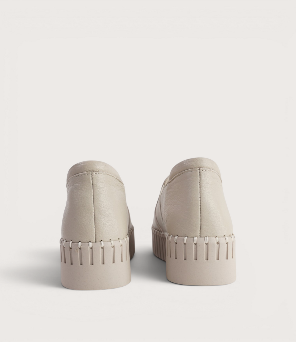Becca Almond/Almond Sole Leather Sneakers