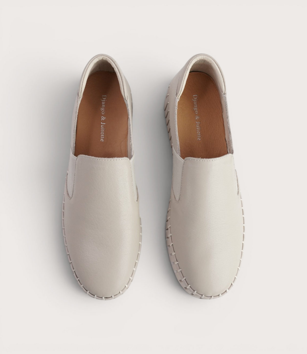 Becca Almond/Almond Sole Leather Sneakers