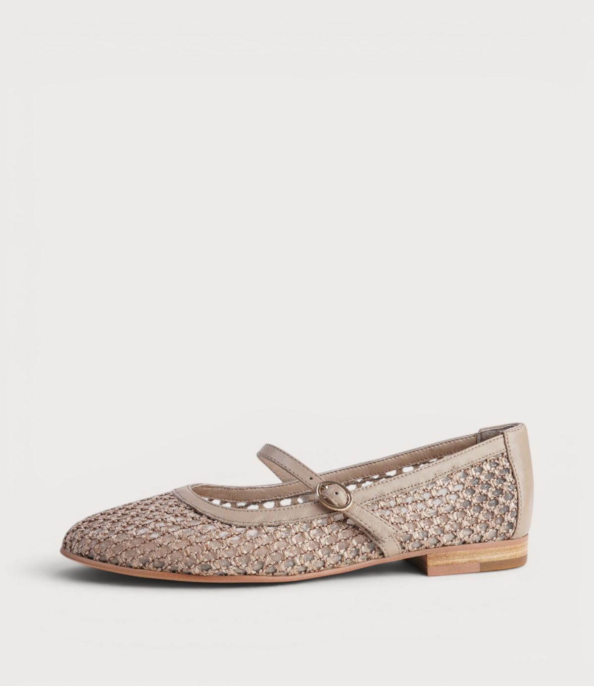 Izna Cocoa Raffia Flats