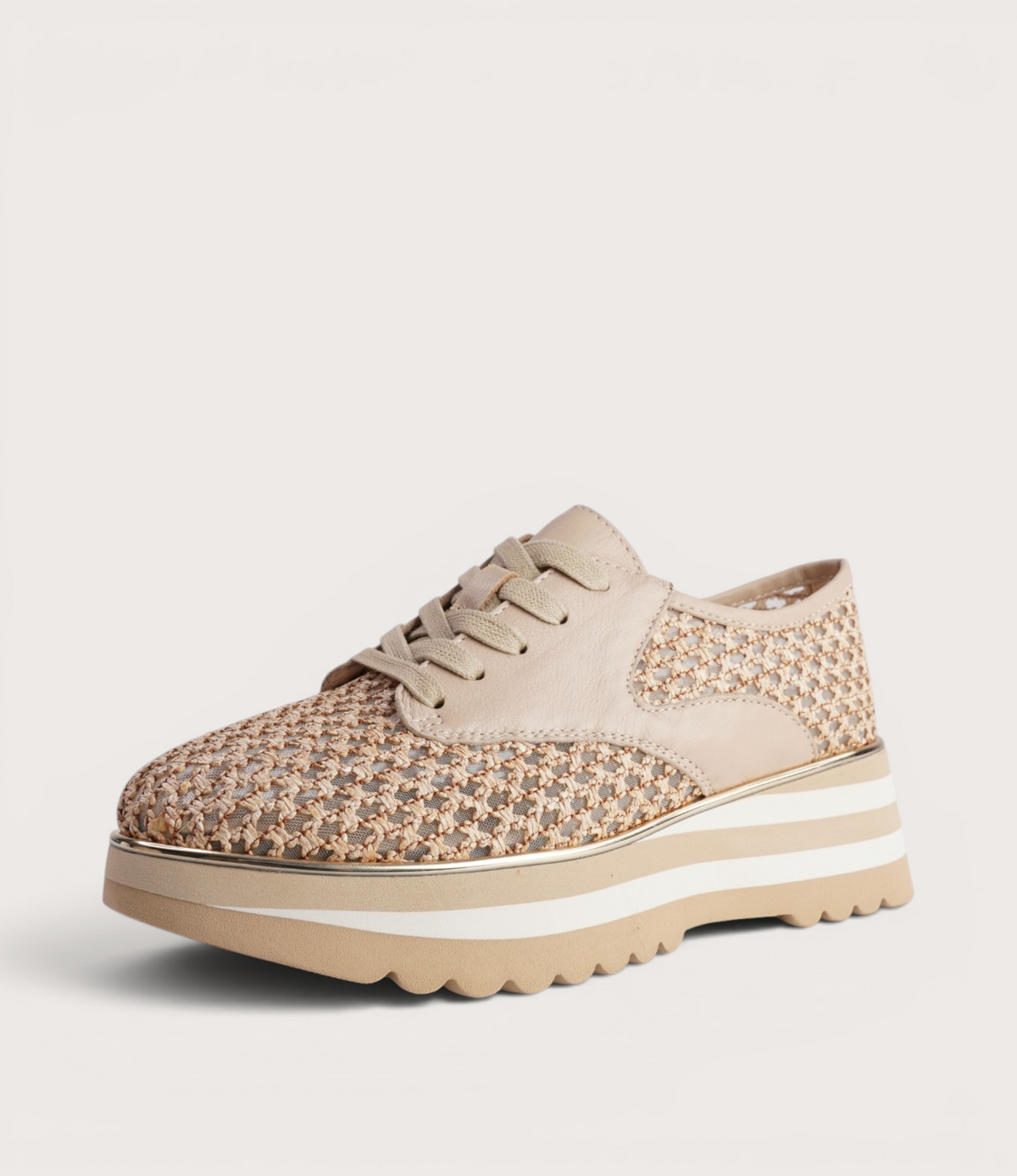 Endos Natural Raffia Sneakers