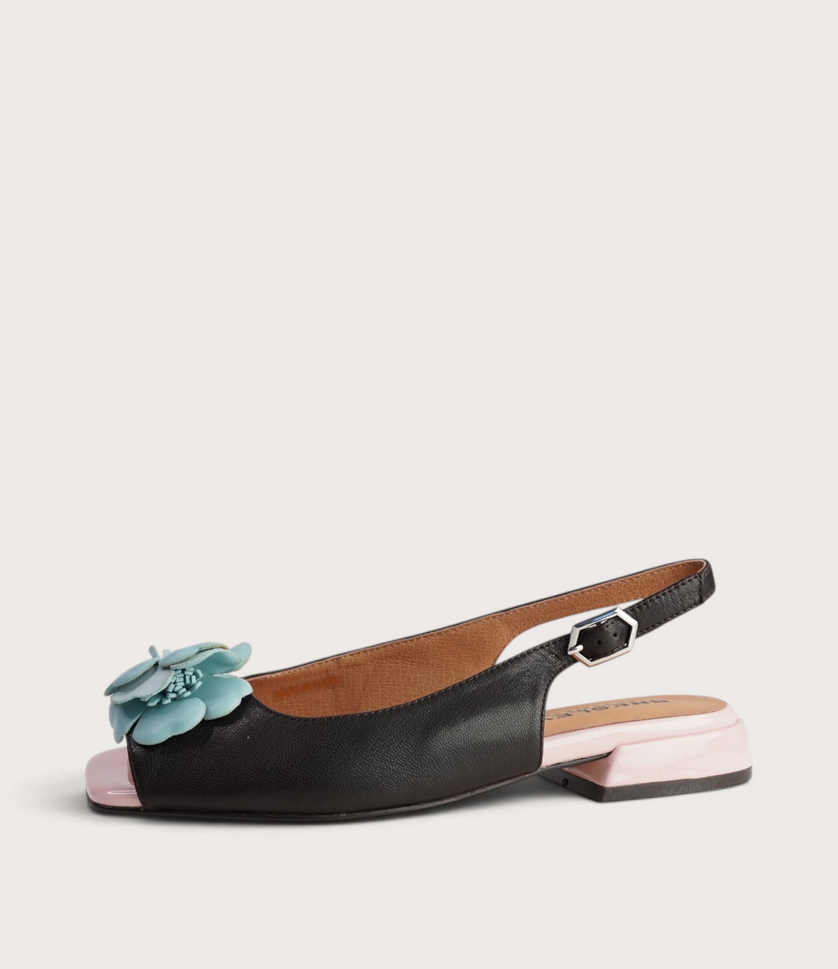 Saffy Chocolate Multi Leather Flats