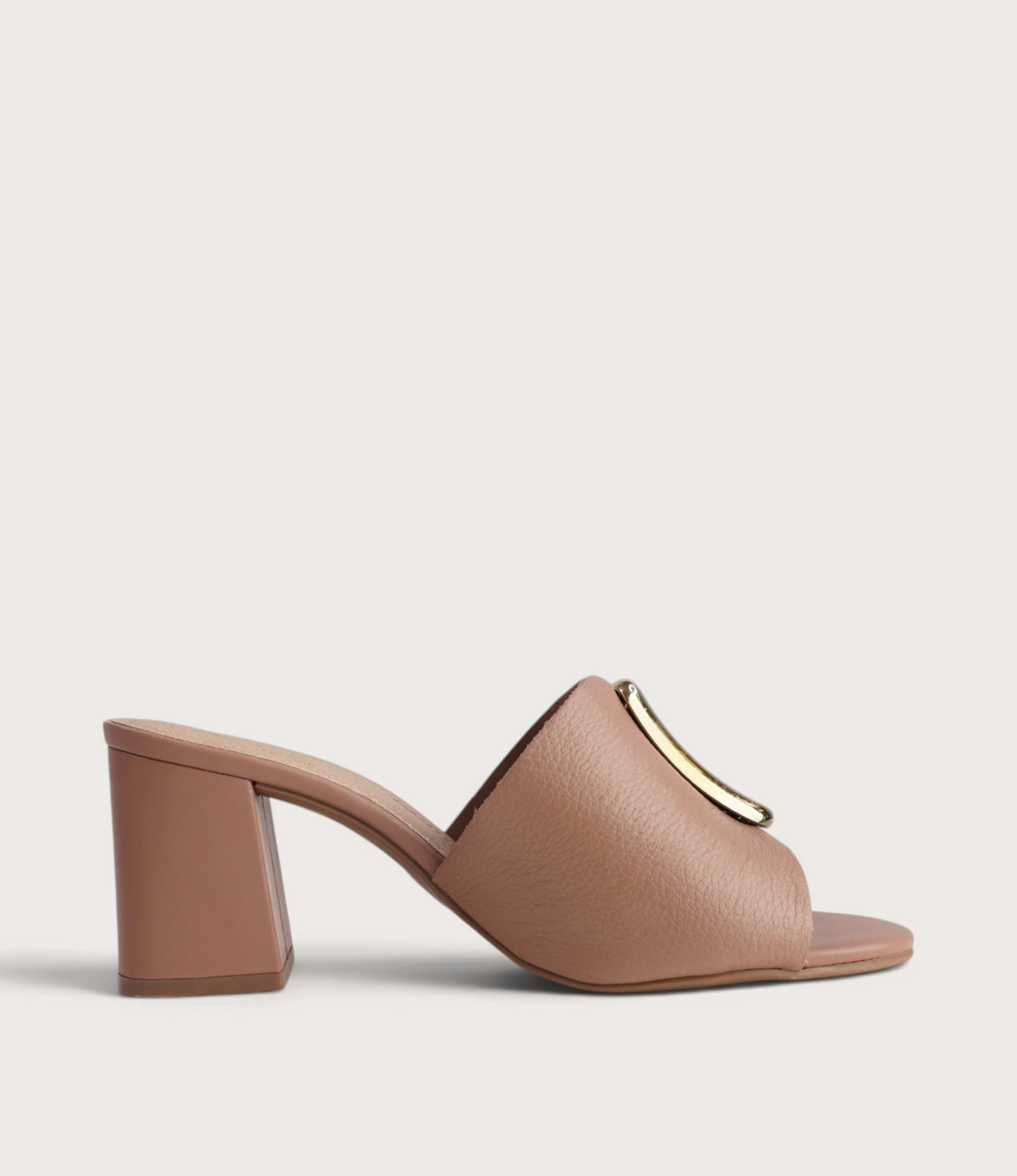 Jurema Mocha Mousse Leather Heels