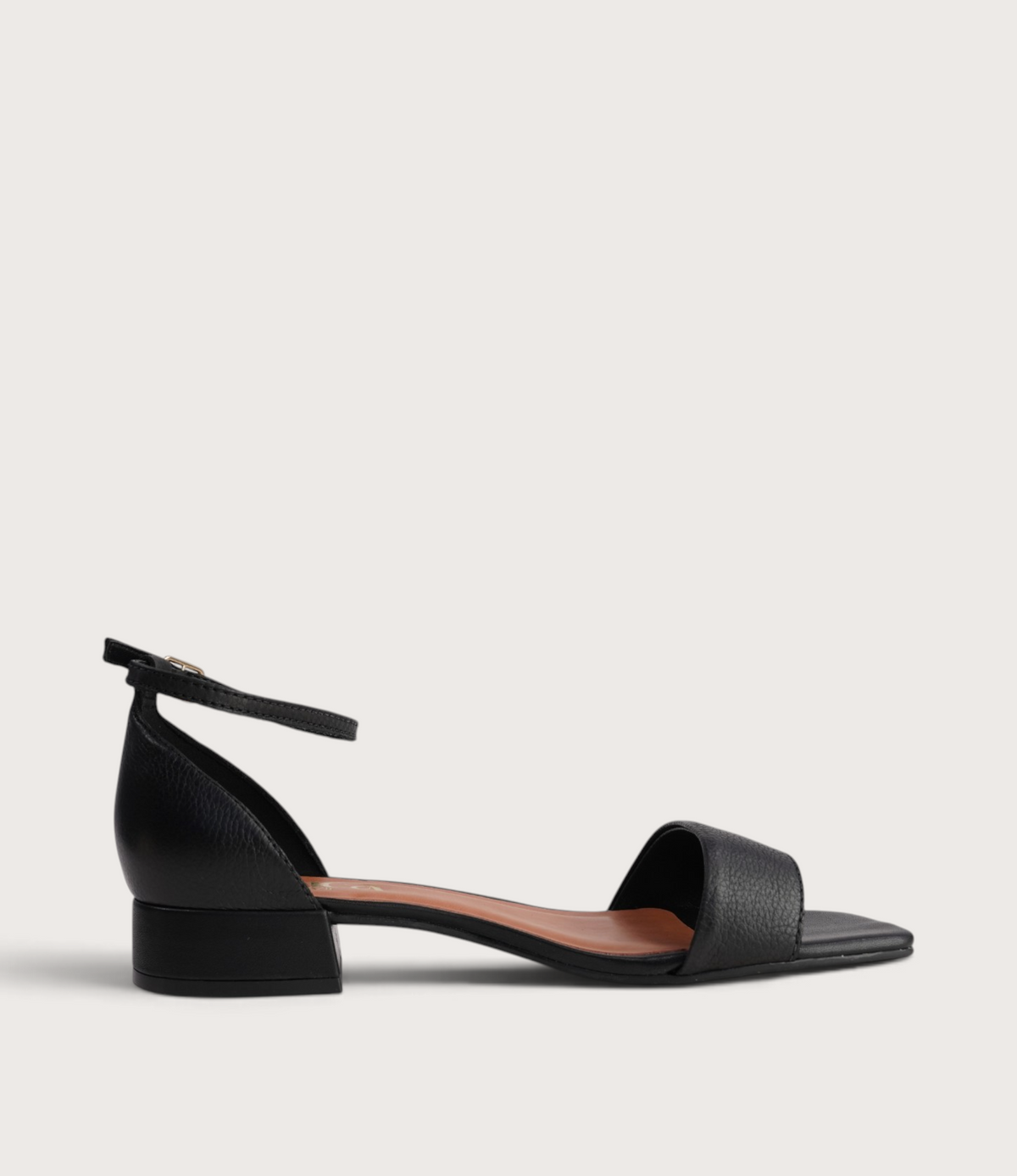 Ariane Black Leather Sandals