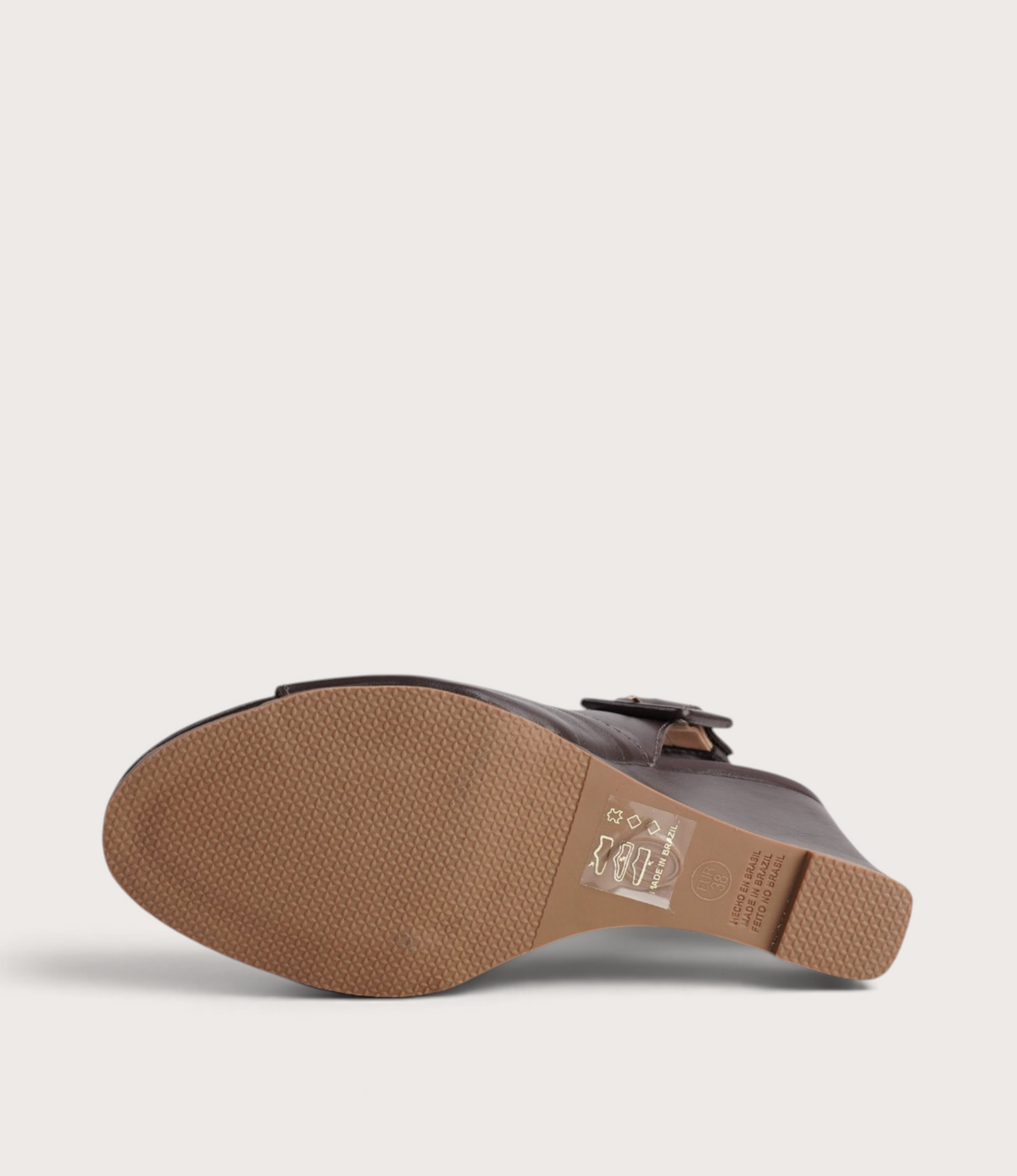 Estela Chocolate Leather Wedges