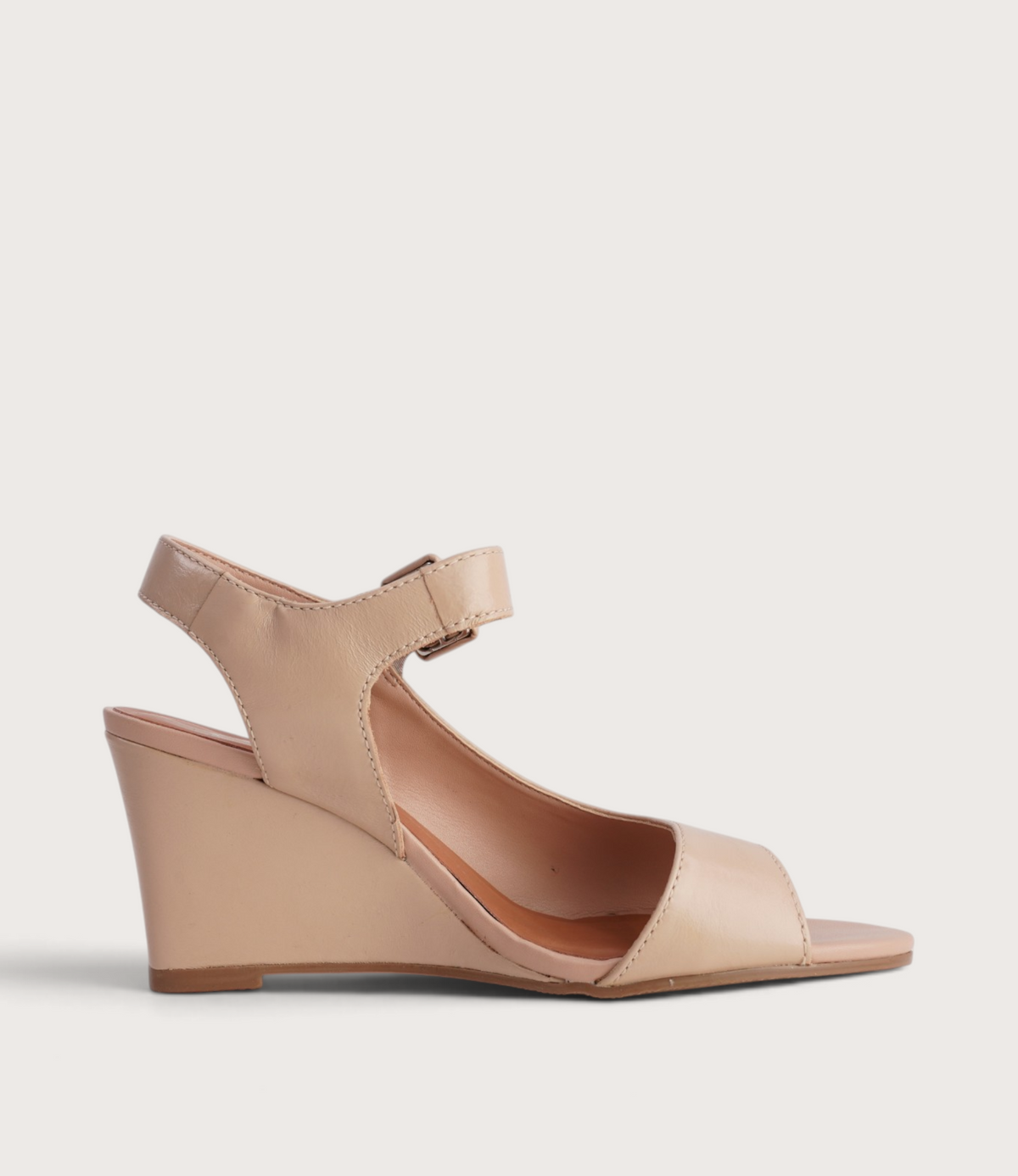 Eloa Brown Sugar Leather Wedges
