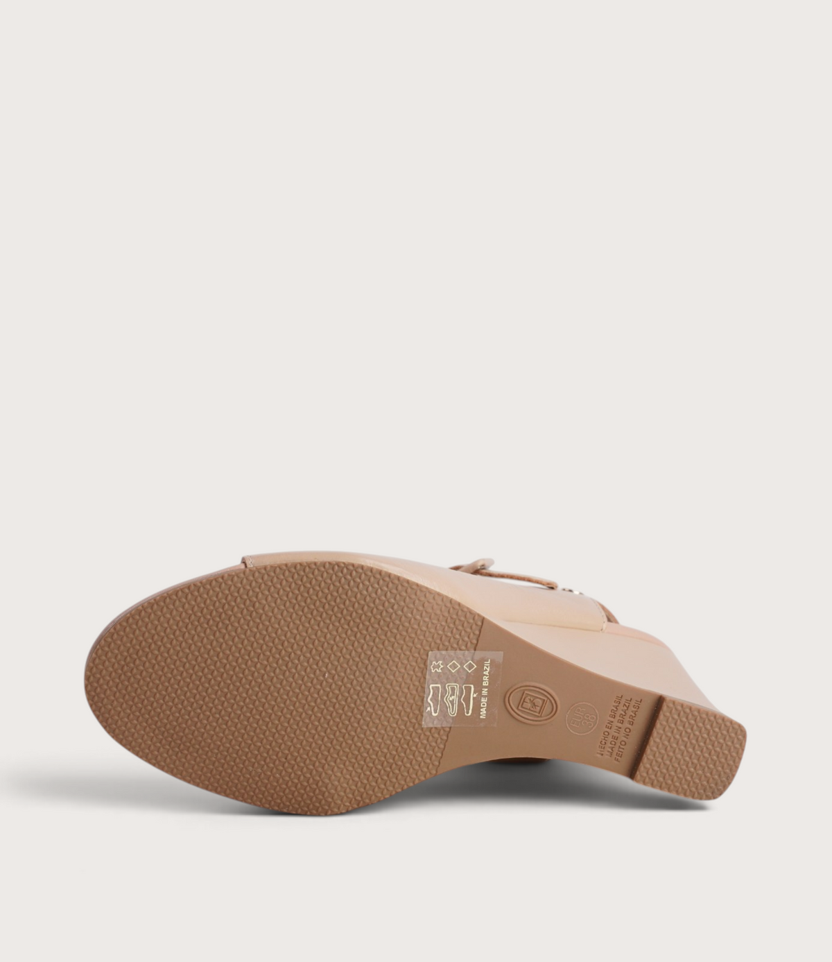 Eloa Brown Sugar Leather Wedges