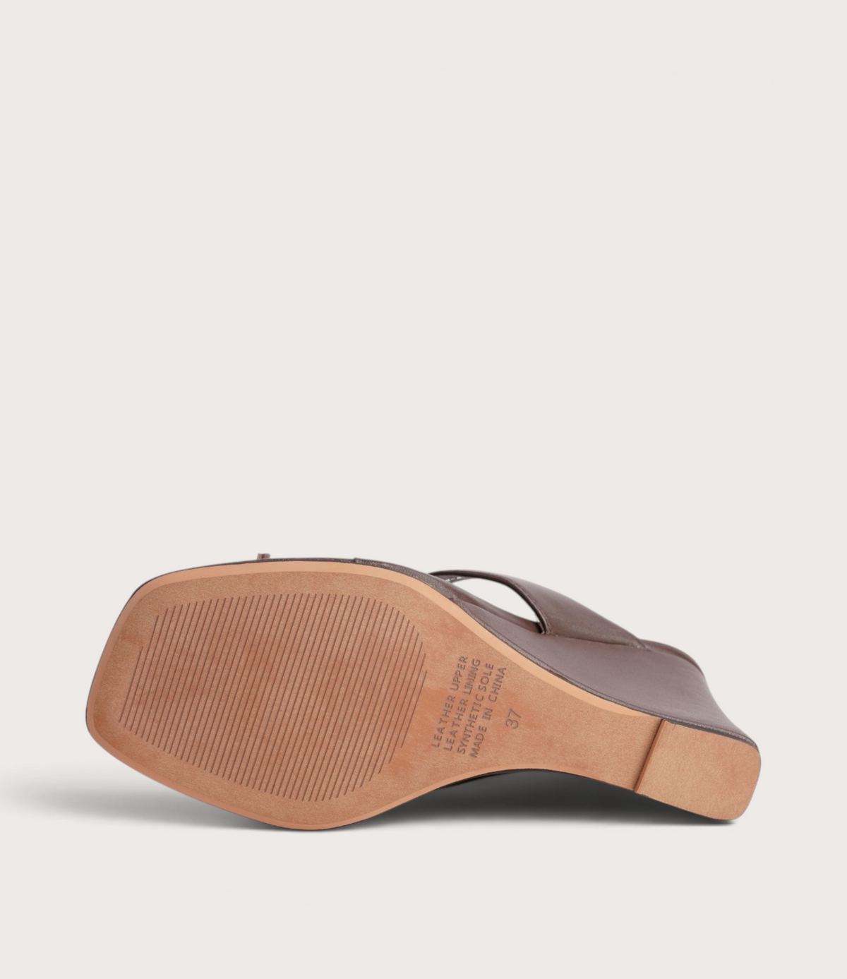 Adrew Choc Leather Wedges