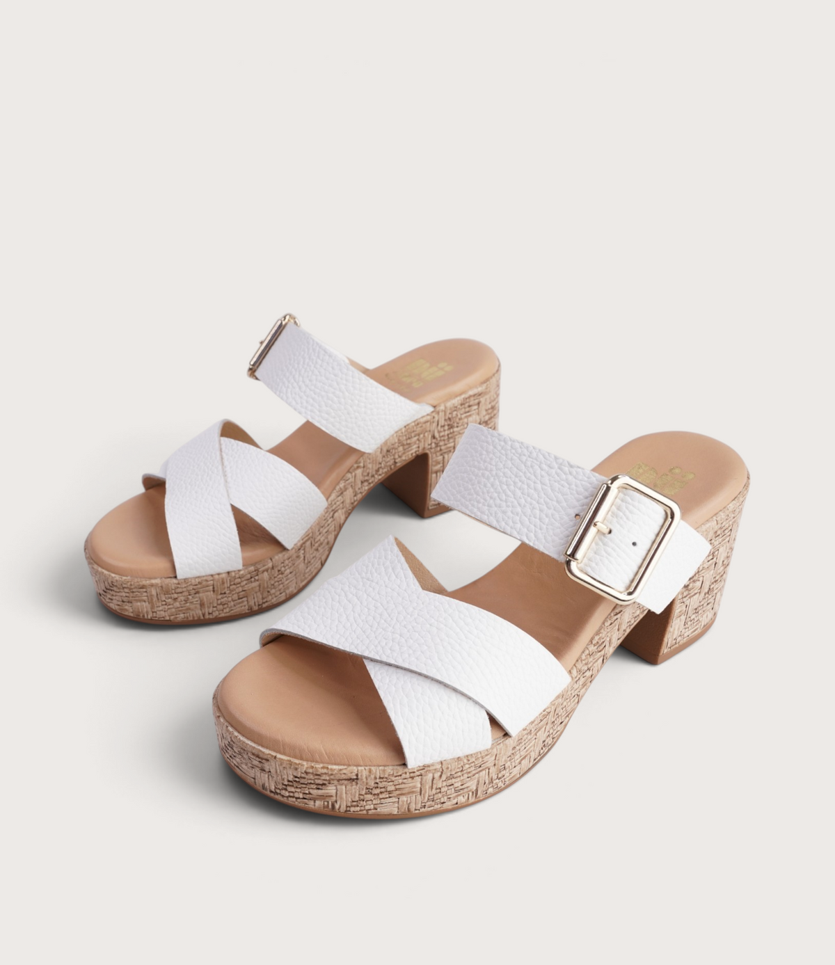 Margot Blanco Leather Heels