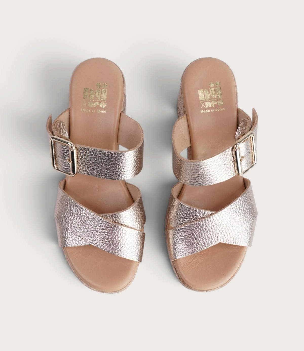 Margot Platinum Leather Heels