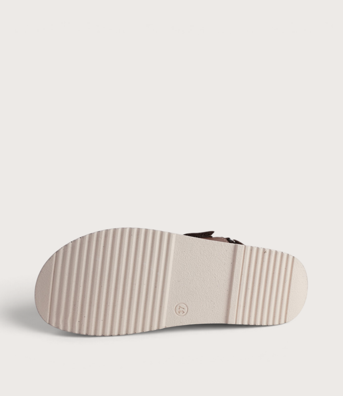 Manitu Praline Leather Sandals