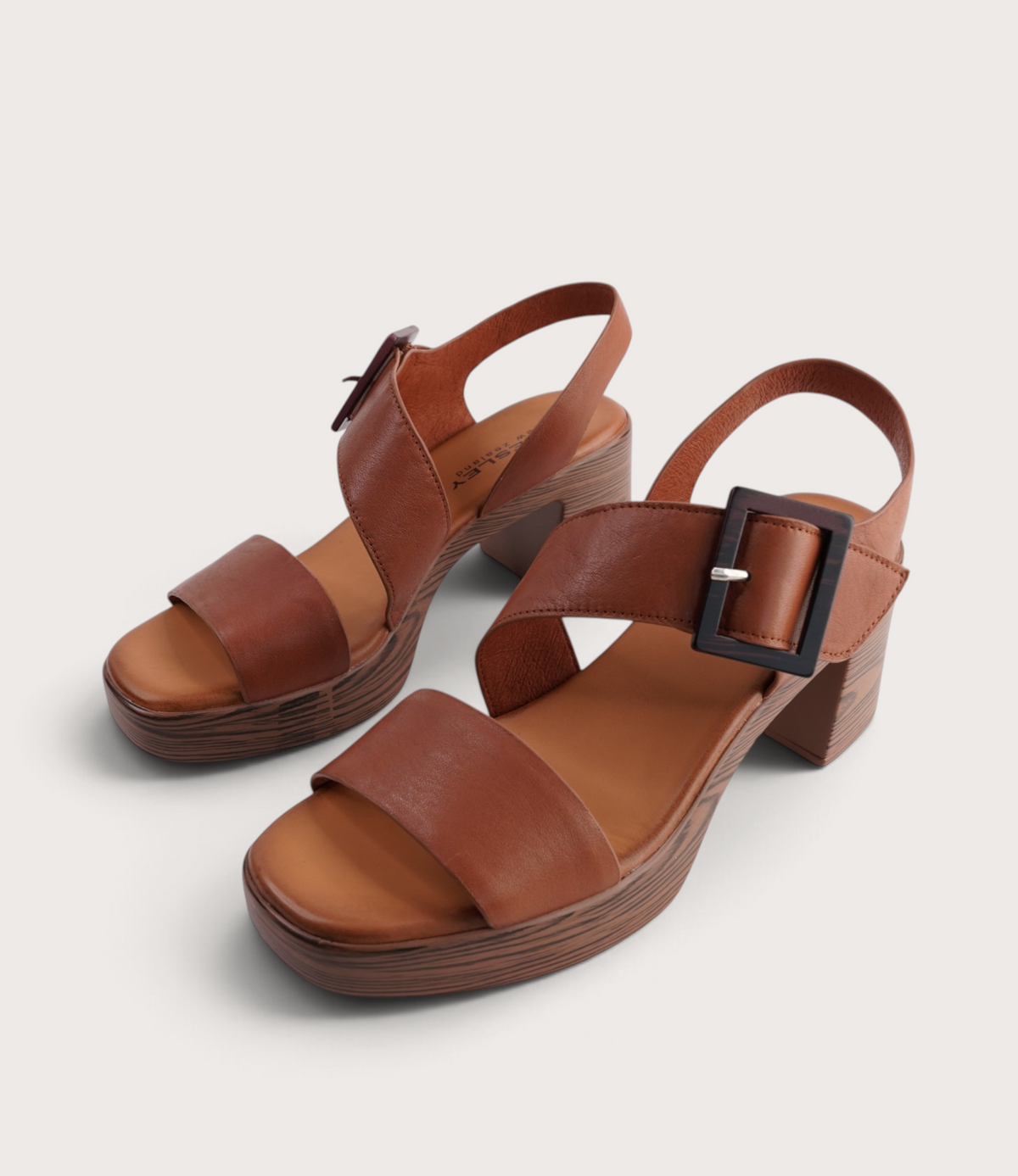 Pammie Tan Leather Heels