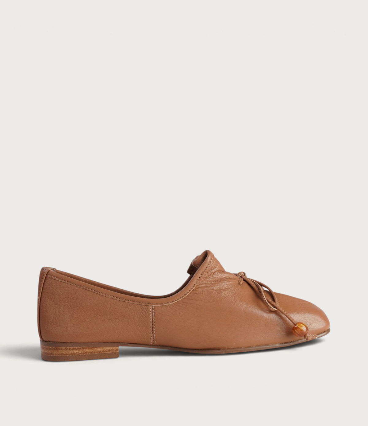 Pola Dark Tan Leather Loafers