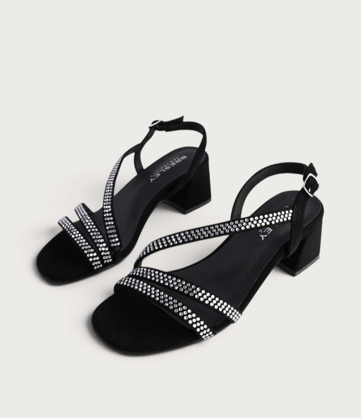 Ascot Black Diamonds Heels