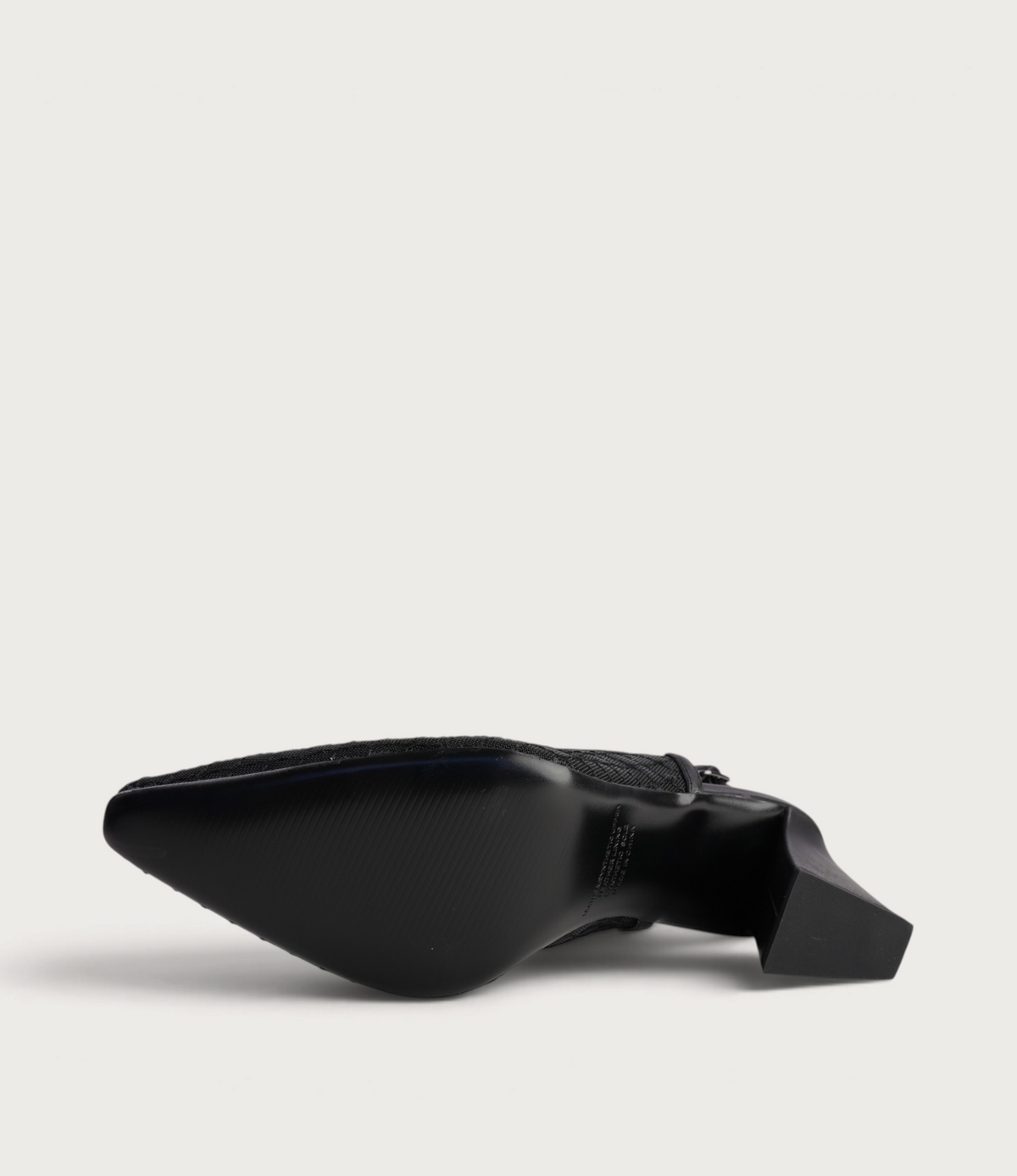 Kipps Black Leather/Mesh Heels