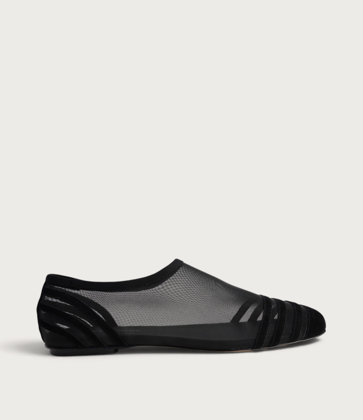Valeska Black Suede/ Mesh Flats