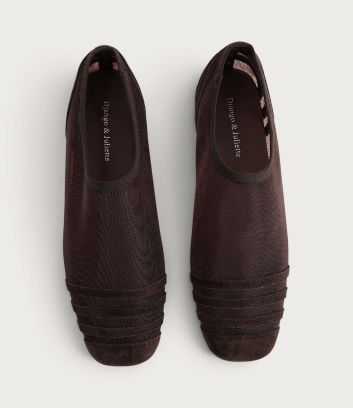 Valeska Choc Suede/ Mesh Flats