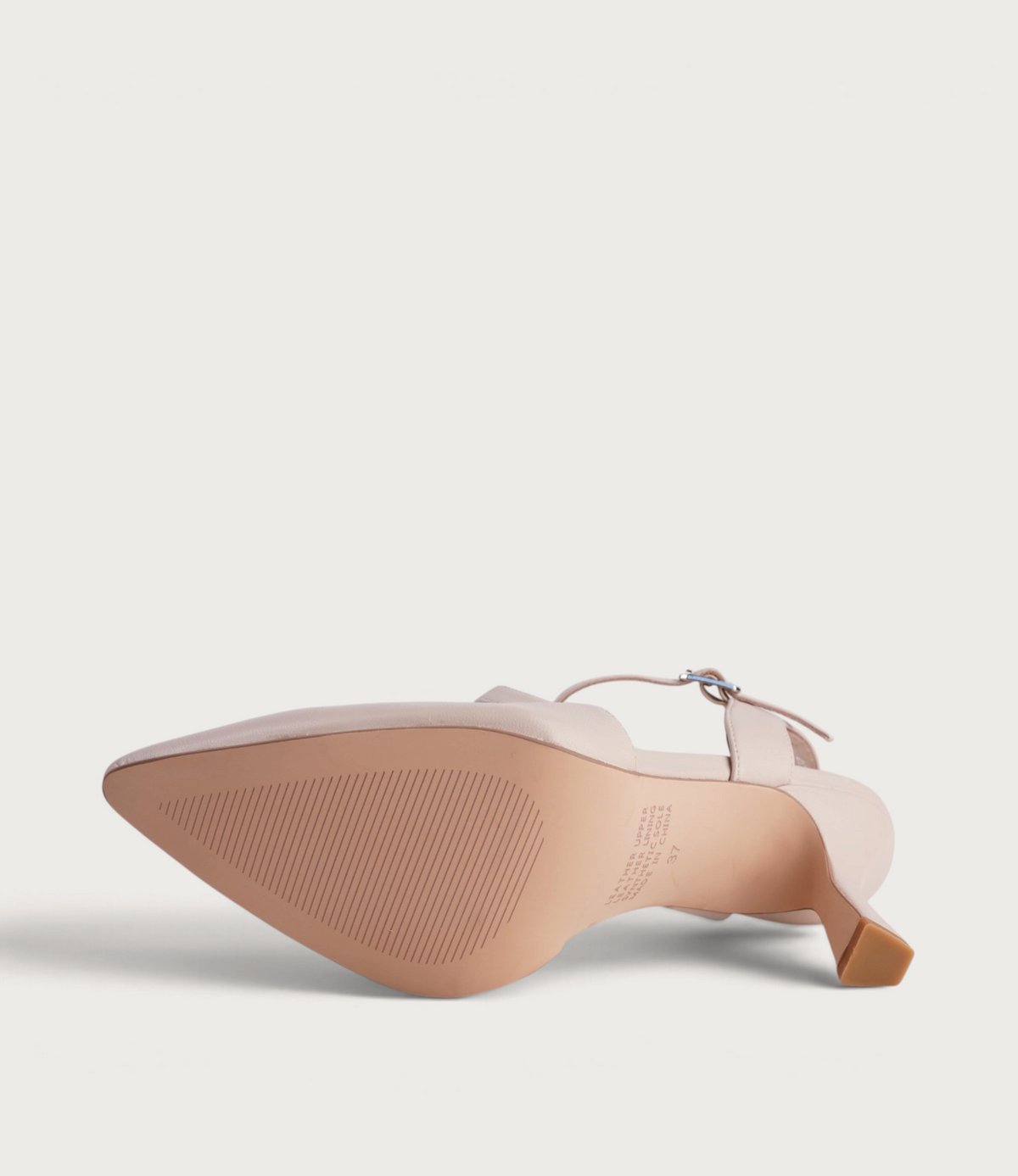 Lukka Nude Leather Heels