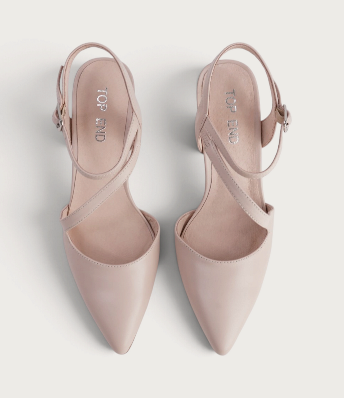 Lukka Nude Leather Heels