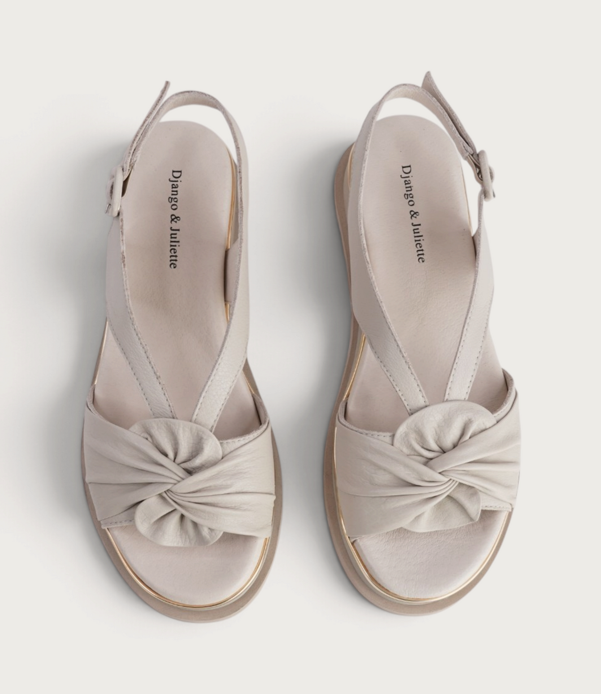 Cance Almond Leather Sandals