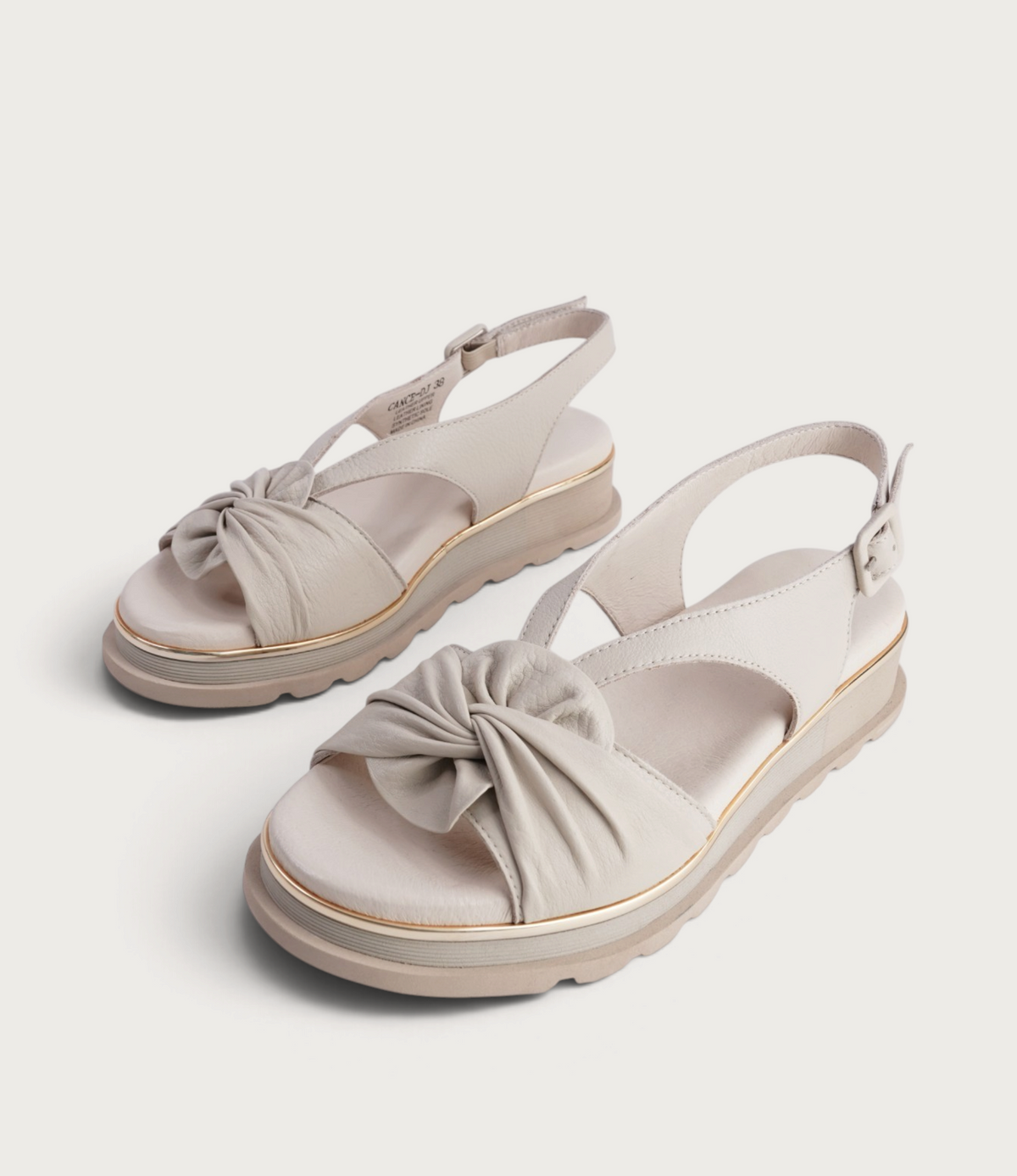 Cance Almond Leather Sandals