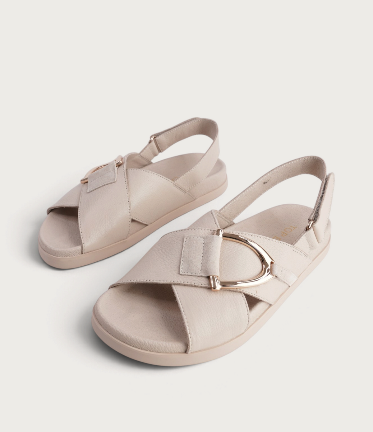 Rupa Vanilla Leather/ Suede Sandals