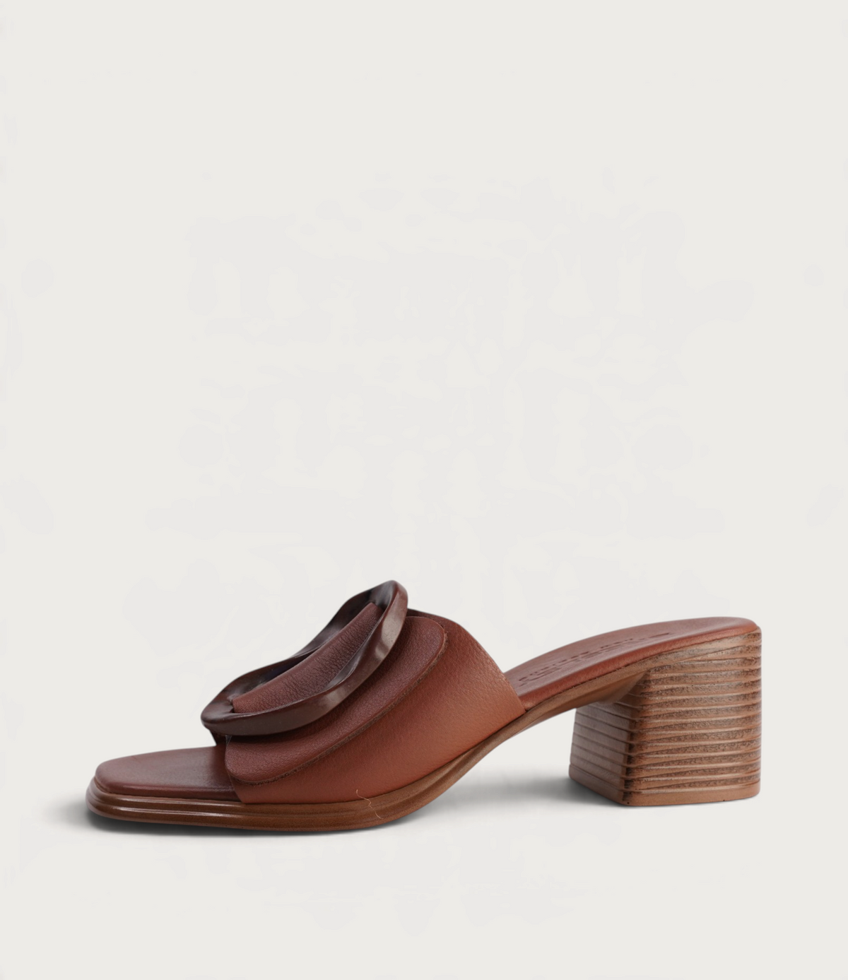 Panton Chestnut Leather Heels