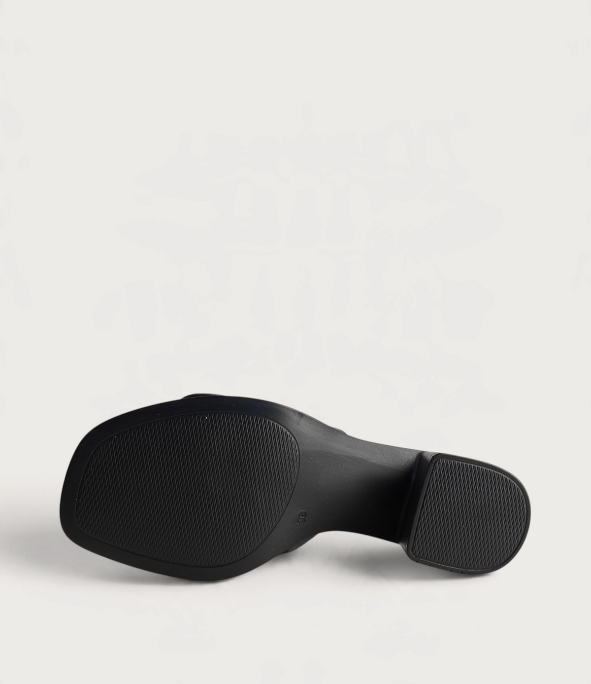 Panton Black Leather Heels