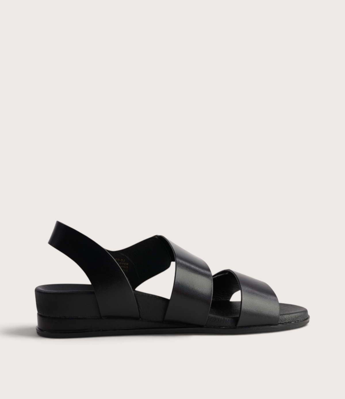 Flared Black Leather Sandals - DJANGO AND JULIETTE | Shouz