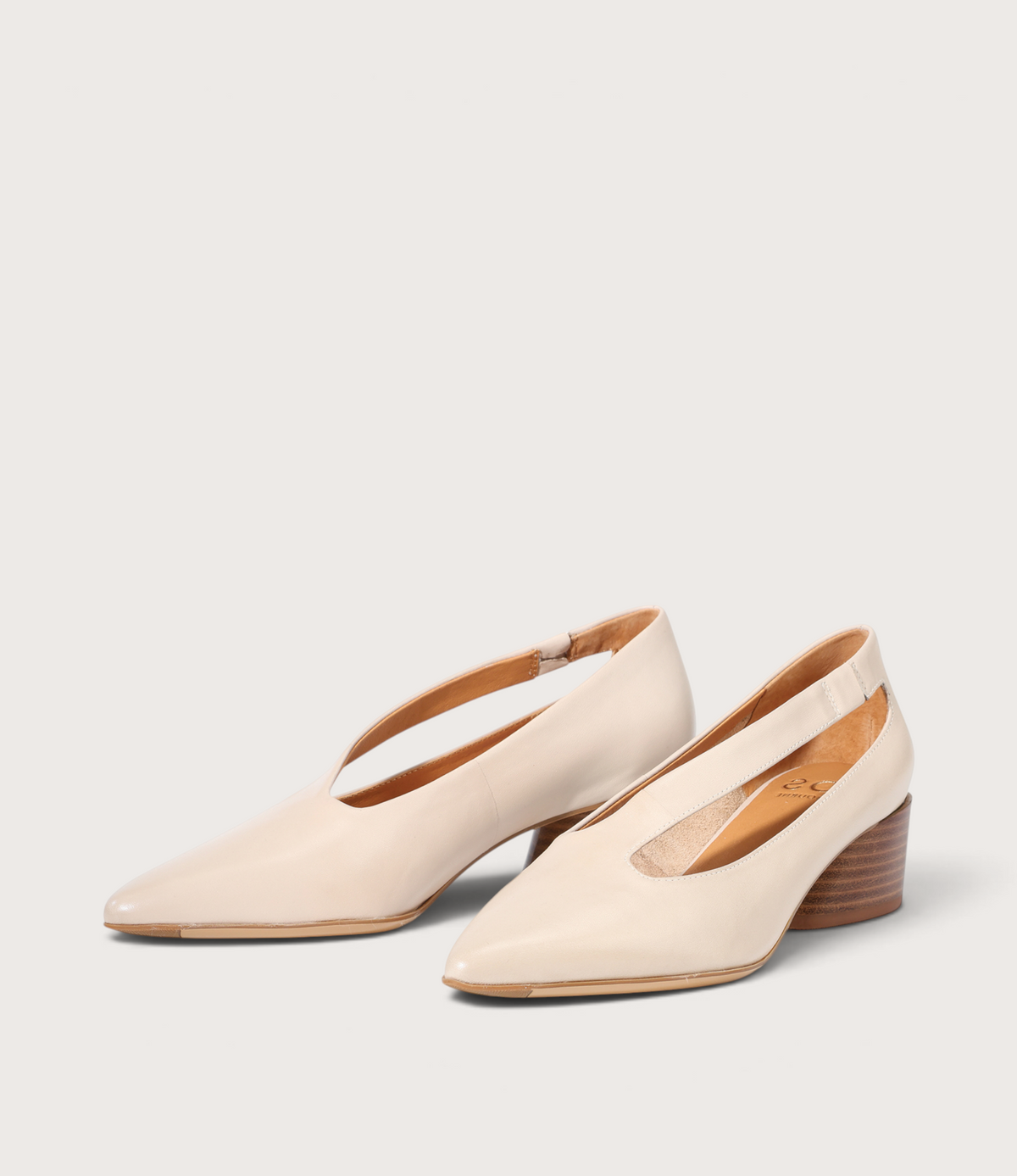 Hateya Birch Leather Heels