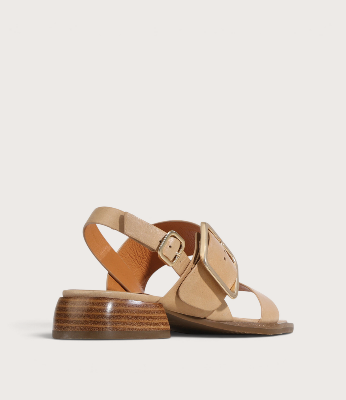 Ikam Tan Leather Sandals