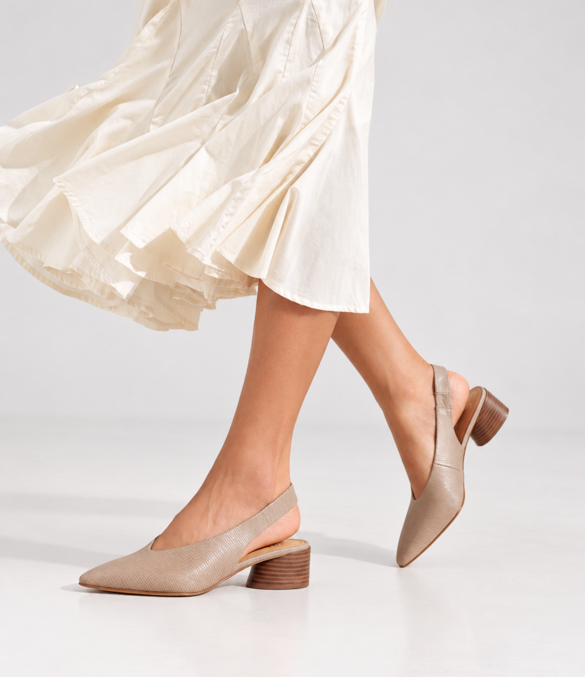 Hatti Sand Leather Heels - EOS FOOTWEAR | Shouz