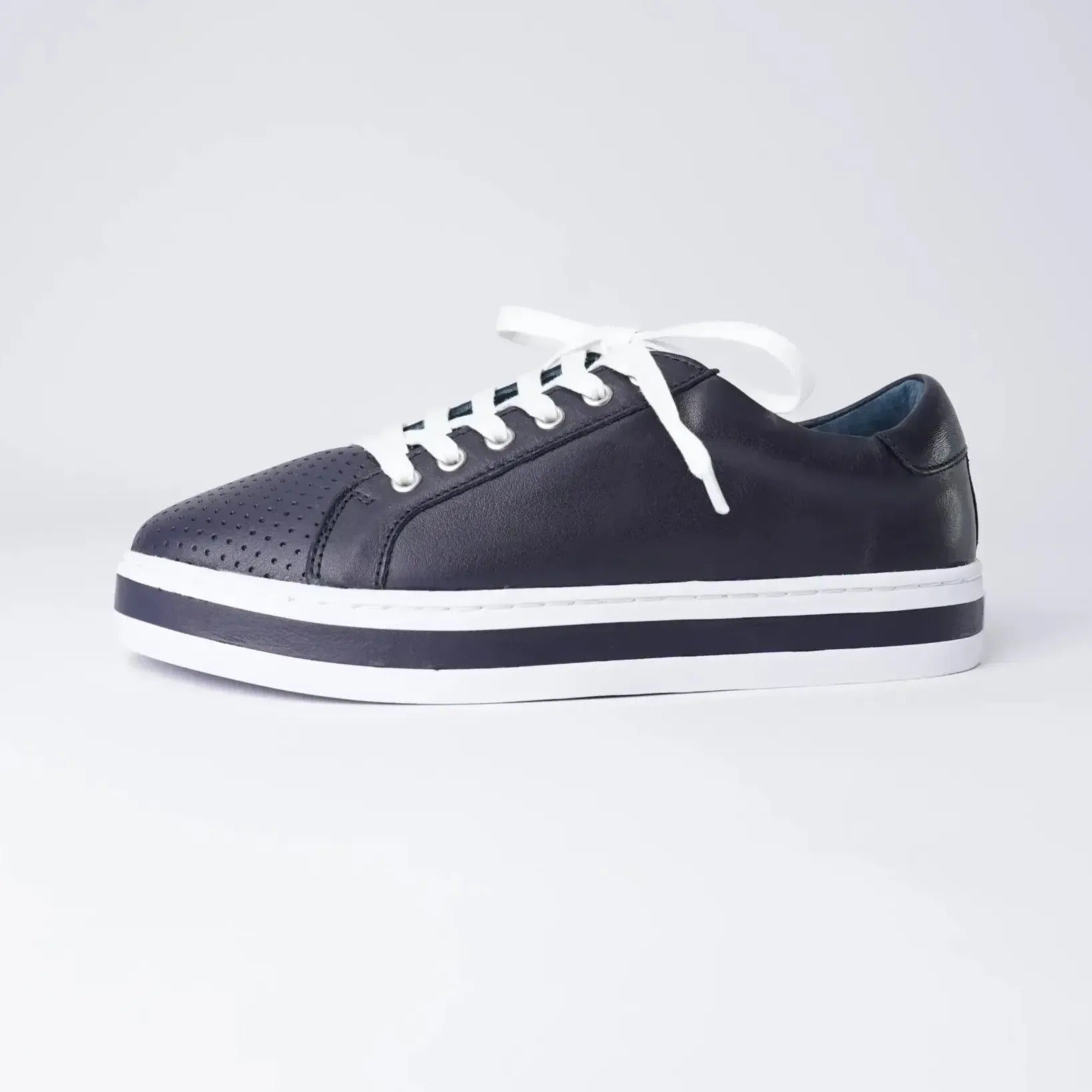 Paradise Deep Ocean Leather Sneakers, ALFIE & EVIE - Shouz