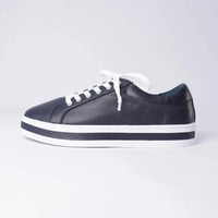 Paradise Deep Ocean Leather Sneakers, ALFIE & EVIE - Shouz