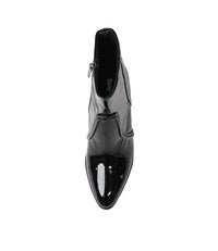 Anahi Black Patent Ankle Boots, DJANGO & JULIETTE - Shouz