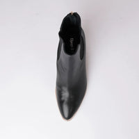 Ayer Black / Natural Leather Ankle Boots, DJANGO & JULIETTE - Shouz