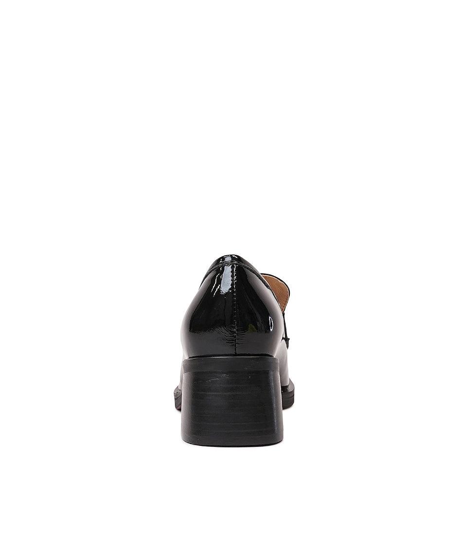 Ellas Black Patent Leather Loafers, DJANGO & JULIETTE - Shouz