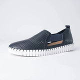 Habiki Navy/ White Leather Sneakers, DJANGO & JULIETTE - Shouz