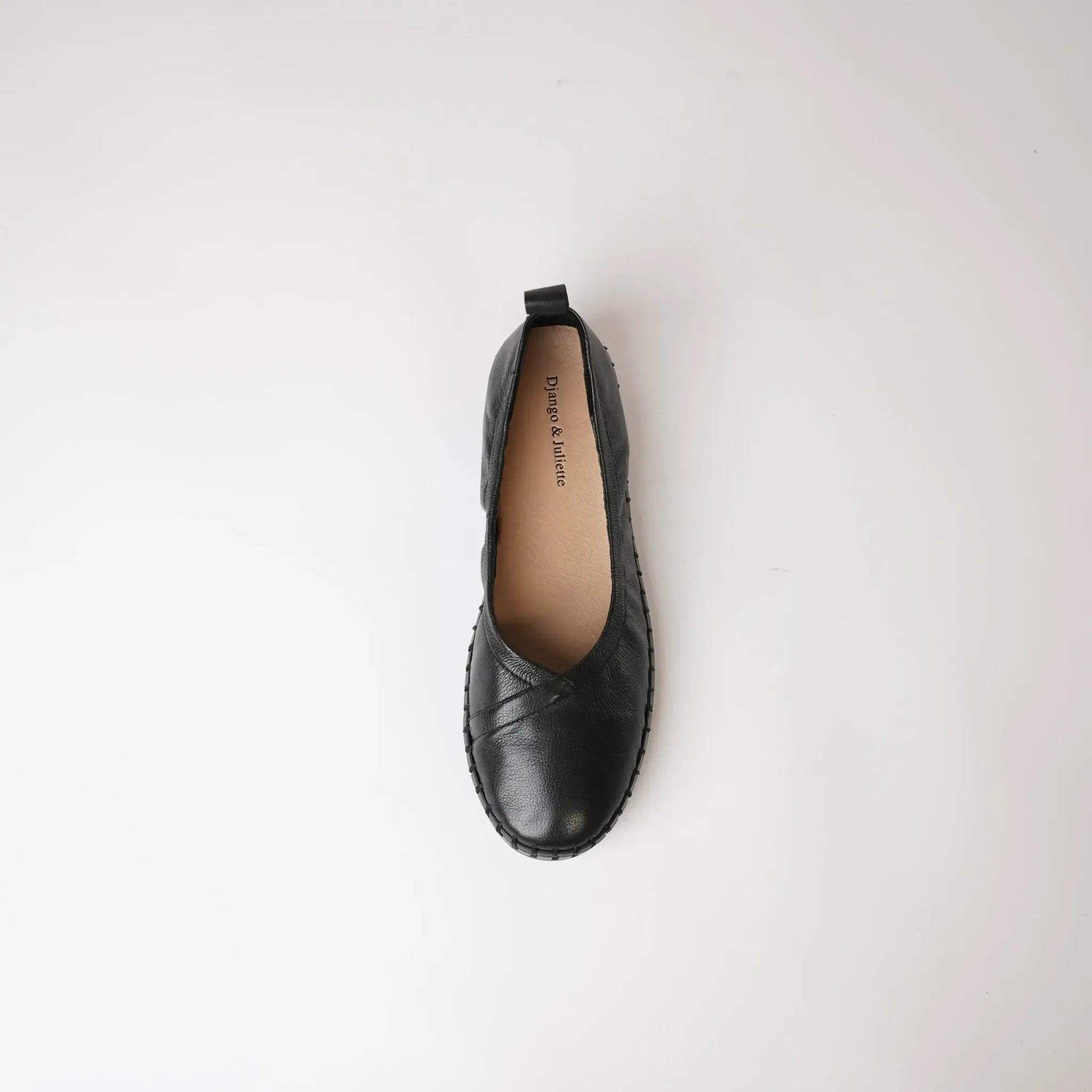 Heaton Black Ballet Flats, DJANGO & JULIETTE - Shouz