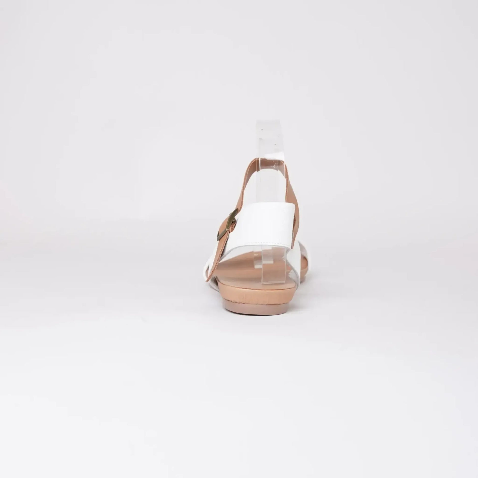 Jinnit White/ Tan Leather Sandals, DJANGO & JULIETTE - Shouz