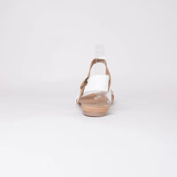 Jinnit White/ Tan Leather Sandals, DJANGO & JULIETTE - Shouz
