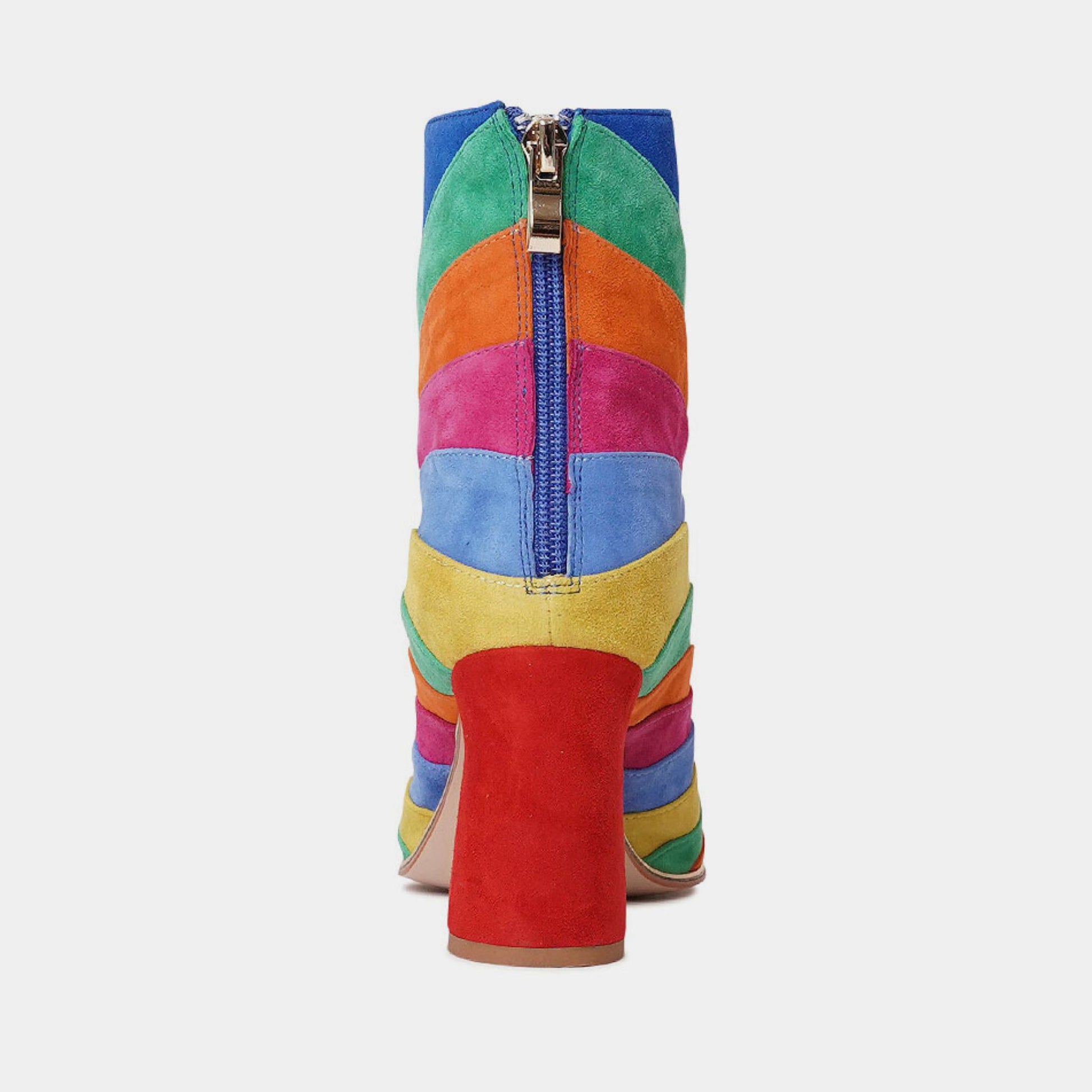 Kattat Bright Multi Suede Ankle Boots, DJANGO & JULIETTE - Shouz