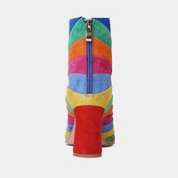 Kattat Bright Multi Suede Ankle Boots, DJANGO & JULIETTE - Shouz