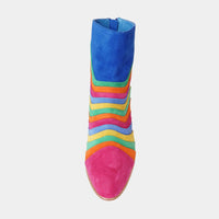 Kattat Bright Multi Suede Ankle Boots, DJANGO & JULIETTE - Shouz